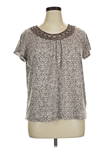 St. John's Bay Short Sleeve Blouse (view 1)