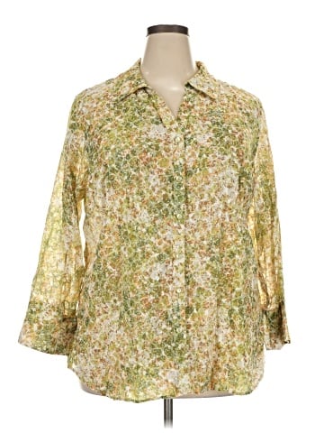 JM Collection 3/4 Sleeve Blouse (view 1)