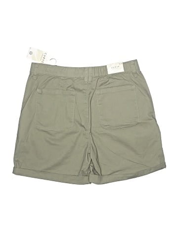 Curve Appeal Khaki Shorts (view 2)