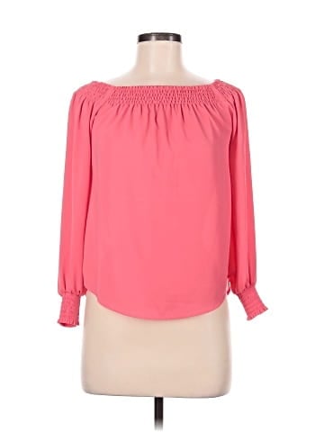 Express Outlet 3/4 Sleeve Blouse (view 1)