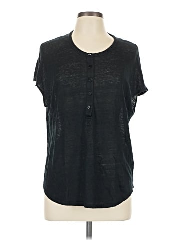 Vince. Short Sleeve Henley (view 1)