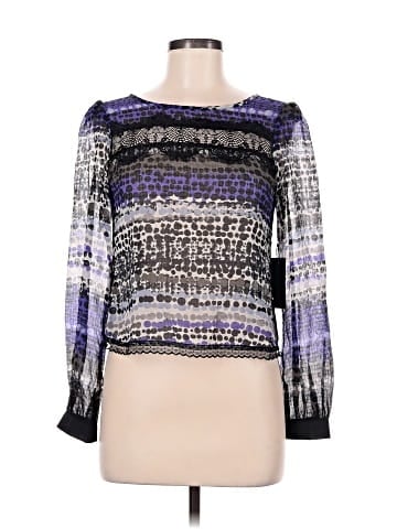 Line & Dot Long Sleeve Blouse (view 1)