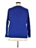 Milly Animal Print Blue Pullover Sweater Size 2X (estimated) - photo 2