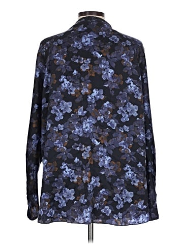 Vince. Long Sleeve Silk Top (view 2)
