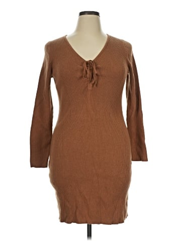 Madewell Tie-Front Ruched Bodycon Mini Dress (view 1)