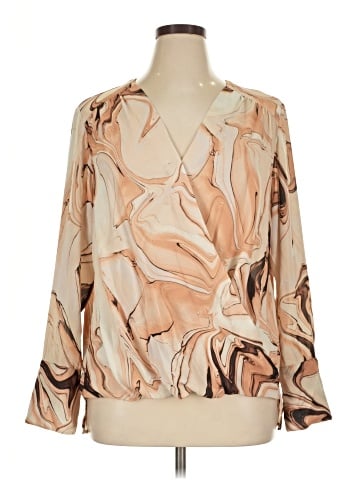 INC International Concepts Long Sleeve Blouse (view 1)