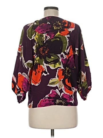 Trina Turk 3/4 Sleeve Silk Top (view 2)