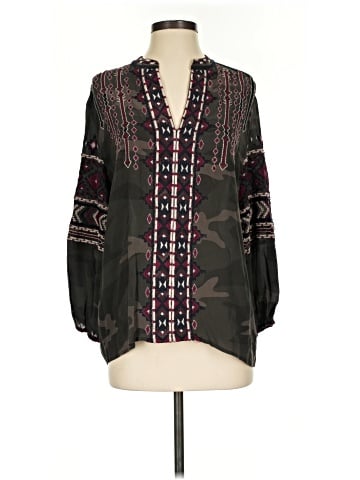 Johnny Was Long Sleeve Silk Top (view 1)