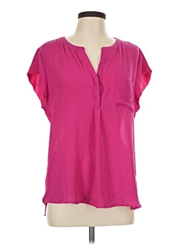 Liz Claiborne Short Sleeve Blouse (view 1)