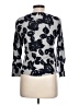 Talbots 100% Merino Wool Print Gray Wool Pullover Sweater Size L - photo 2