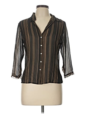 Max Studio 3/4 Sleeve Silk Top (view 1)