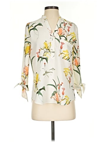 Zara Basic 3/4 Sleeve Blouse (view 1)