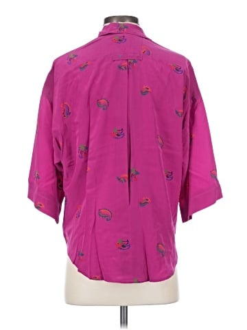 Linda Allard Ellen Tracy 3/4 Sleeve Silk Top (view 2)