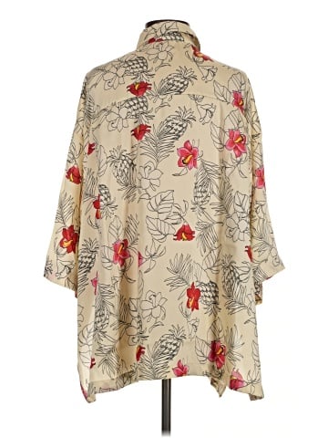 Zara 3/4 Sleeve Button-Down Shirt (view 2)