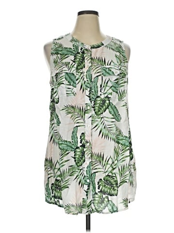 C&C California Sleeveless Button-Down Shirt (view 1)