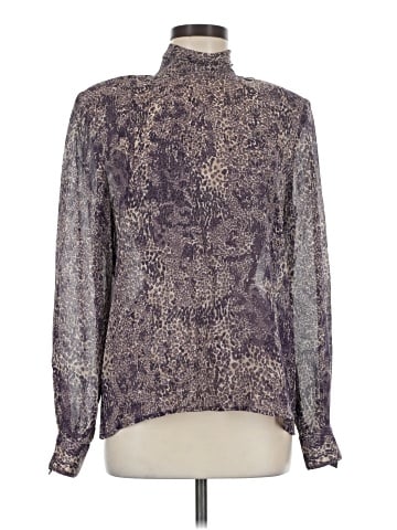 Carlisle Long Sleeve Silk Top (view 1)