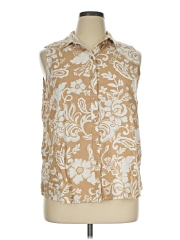 Croft & Barrow Sleeveless Button-Down Shirt (view 1)