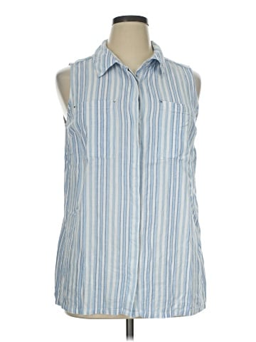 Dana Buchman Sleeveless Button-Down Shirt (view 1)