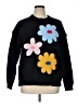 By Design 100% Polyester Floral Black Pullover Sweater Size XL - photo 1