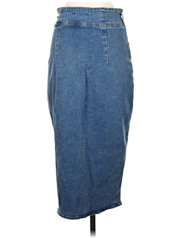 Allegra K Denim Skirt (view 2)