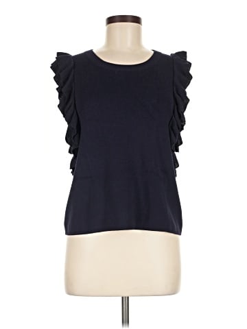 Knitted & Knotted Sleeveless T-Shirt (view 1)