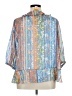 Ruby Rd. Blue 3/4 Sleeve Blouse Size XL Petite - photo 2