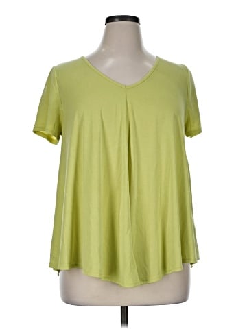 Green Envelope Short Sleeve Top (view 1)