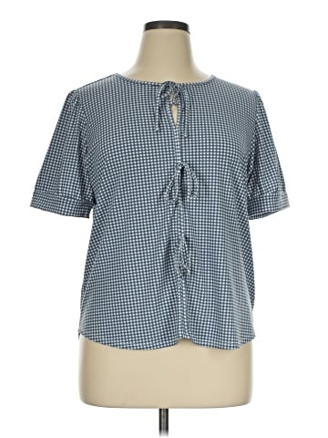 Adrianna Papell Short Sleeve Blouse (view 1)