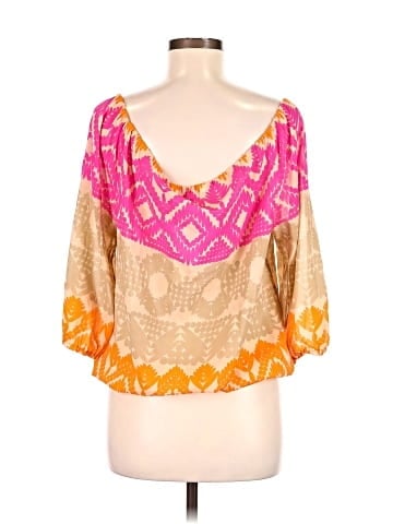 Trina Turk 3/4 Sleeve Silk Top (view 2)