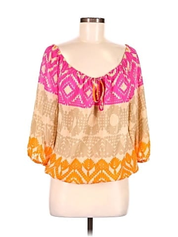 Trina Turk 3/4 Sleeve Silk Top (view 1)