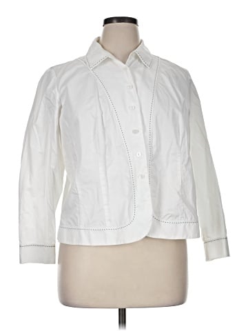 Talbots 3/4 Sleeve Button-Down Shirt (view 1)