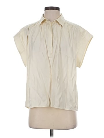Rag & Bone Short Sleeve Silk Top (view 1)
