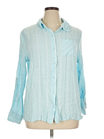 PASSPORTS Long Sleeve Button-Down Shirt (view 1)