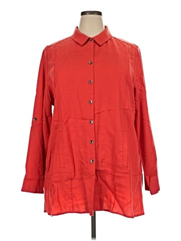 Soft Surroundings 3/4 Sleeve Button-Down Shirt (view 1)