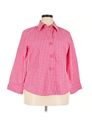 Foxcroft 3/4 Sleeve Button-Down Shirt (view 1)