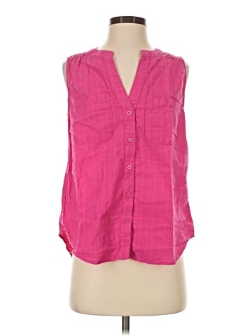 Falls Creek Sleeveless Button-Down Shirt (view 1)