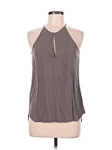BCBGMAXAZRIA Sleeveless Silk Top (view 1)