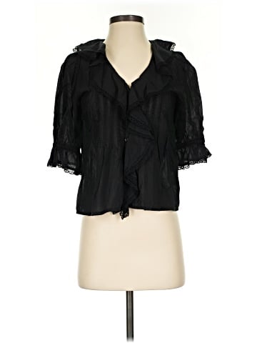 Madewell Pintucked Ruffled Puff-Sleeve Top (view 1)