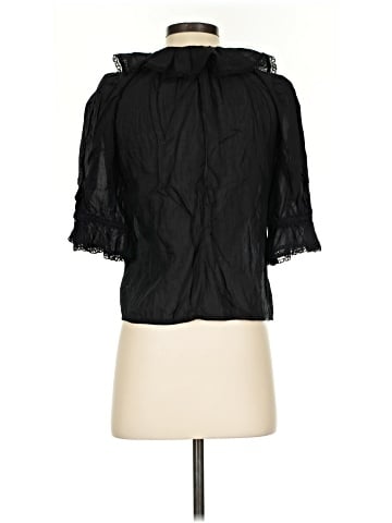Madewell Pintucked Ruffled Puff-Sleeve Top (view 2)