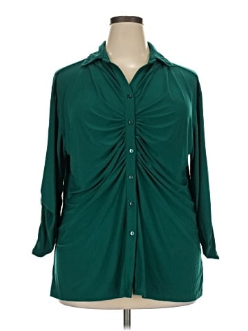 NY Collection 3/4 Sleeve Blouse (view 1)