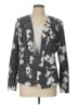 Attention 100% Polyester Floral Gray Blazer Size 12 - photo 1