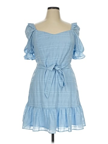 Aqua Casual Dress (view 1)