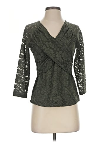 Cable & Gauge 3/4 Sleeve Blouse (view 1)