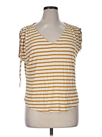 Green Envelope Short Sleeve Top (view 1)