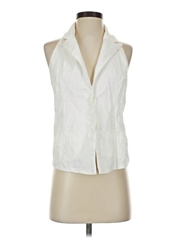 Zara Sleeveless Button-Down Shirt (view 1)