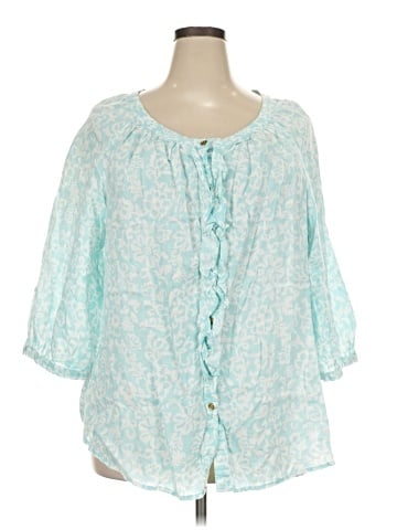 Charter Club 3/4 Sleeve Blouse (view 1)