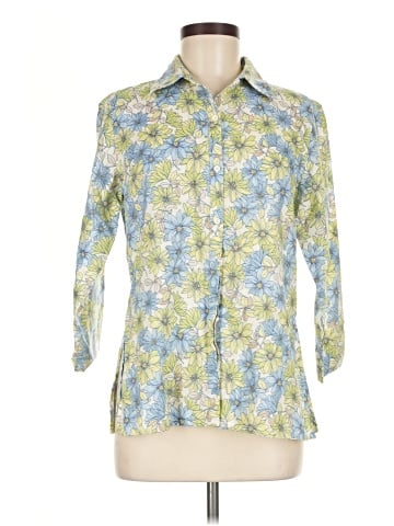 Liz Claiborne 3/4 Sleeve Button-Down Shirt (view 1)
