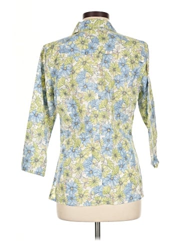 Liz Claiborne 3/4 Sleeve Button-Down Shirt (view 2)