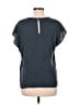 Halogen 100% Polyester Gray Short Sleeve Top Size S - photo 2