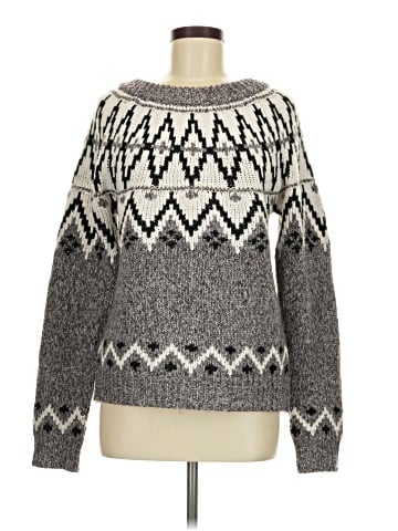 Line & Dot Pullover Sweater (view 1)